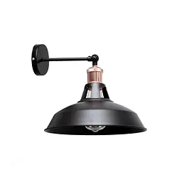 Бра настінне Levistella 752W6857F3-1 BK(270), E27, чорний метал, стиль лофт
