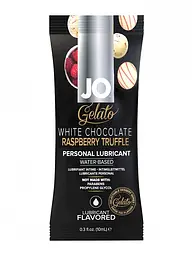 Пробник JO System Gelato - White Chocolate Raspberry - їстівного лубриканту, 10 мл