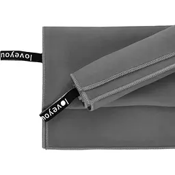 Набір рушників Love You Sport мікрофібра 50х90 см, 70х140 см сірий (60111)