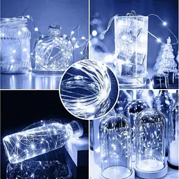Світлодіодна гірлянда Sun Lamp Крапля Роси 200 LED 20 м оптом холодне біле світло - мініатюра 8