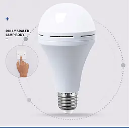 Світлодіодна перезарядна аварійна лампа HELIOS LED 9W - мініатюра 2