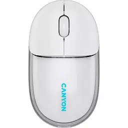 Миша Canyon OnClick 24 BT/ Wireless Transparent/White (CNS-CMSW24W)