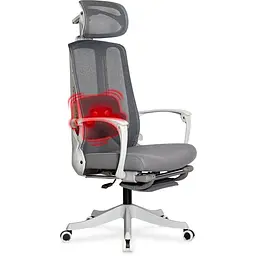 Крісло Mealux M4 Air Massage з масажним ефектом Grey (HF-M4 M/G)
