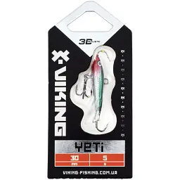Балансир Viking Fishing Yeti Ice Jig 30mm 5.0g #19 Green Anchovy - мініатюра 2