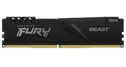 Пам'ять 8Gb x 2 (16Gb Kit) DDR4, 3200 MHz, Kingston Fury Beast, Black, 16-18-18, 1.35V, з радіатором (KF432C16BBK2/16) - мініатюра 2