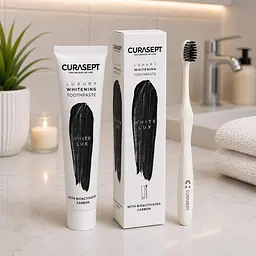 Набір Curasept Whitining Luxury White (паста 75 мл + зубна щітка)