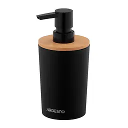 Диспенсер для мила Ardesto Minimalism чорний 380 мл (ARHB3104BB)