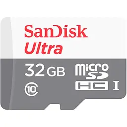 Карта пам'яті SanDisk 32GB microSD class 10 Ultra Light (SDSQUNR-032G-GN3MN)