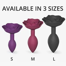 Силіконова анальна пробка Love To Love Open Roses S size - мініатюра 5