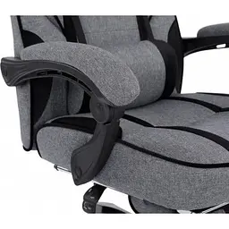 Крісло ігрове GT Racer X-2749-1 Gray/Black Suede (X-2749-1 Fabric Gray/Black Suede) - мініатюра 8