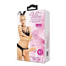 Страпон з вібрацією, 26х5.5 см (тілесний) Baile Ultra Female Strap-On Realistic Dildo 10,2 - мініатюра 8
