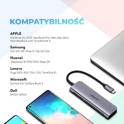 Порт-реплікатор (хаб) Ugreen 70411 6-in-1 док-станція HDMI 2xUsb3.0 TF PD 100W - мініатюра 6