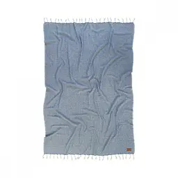 Плед-накидка Barine - Wool Basket indigo синій 120*175 - мініатюра 2