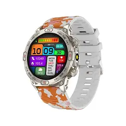 Чоловічий смарт-годинник Smart Watch KC86 з AMOLED дисплеєм підтримкою дзвінків і 2 змінними ремінцями в комплекті - мініатюра 4