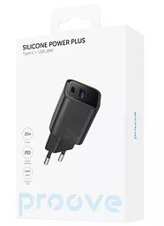 СЗУ Proove Silicone Power Plus 20W USB-C + USB-A Black (WCSP2011001) - мініатюра 3