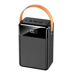 Power Bank 80000mAh зі наскрізною зарядкою портативна батарея для смартфона планшета роутера USB зовнішній акумулятор повербанк із швидкою зарядкою 22.5W ліхтариком та дисплеєм LENYES 821D PD+QC - мініатюра 4