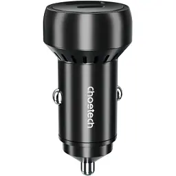Зарядний пристрій Choetech USB-C+USB-A 60W QC3.0/PD/PPS black (TC0014-BK)
