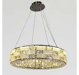 Світлодіодна люстра підвісна Artlight 8003/500CH з прозорим скляним кільцем в кольорі хром, 38W - мініатюра 4