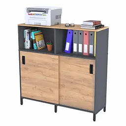 Тумба офісна LS-1200-1200 Loft Design (Дуб Крафт золотий)