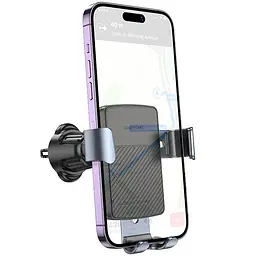 Автотримач Borofone BH118 Refined Black/Metal gray - мініатюра 6