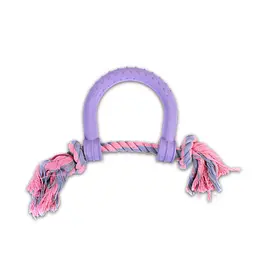 Іграшка для собак Misoko&Co Підкова з веревкою purple 30х15 cm