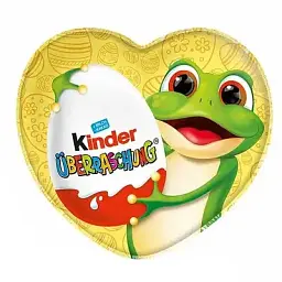 Шоколадне серце Kinder Uberraschung Easter Жабка 53 г