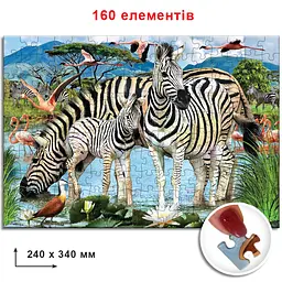 Пазли Зебри 82975 ЕГ-06 160 елементів - мініатюра 2