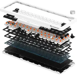 Клавіатура бездротова GamePro Asgard Valhalla MK210W Pro White - мініатюра 2
