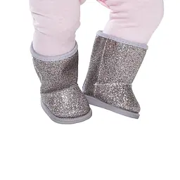Взуття для ляльки Baby Born Сріблясті чобітки (824573-1) - мініатюра 3