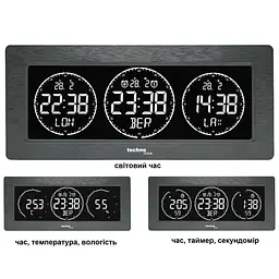 Годинник настільний Technoline WT458 Black (WT458) - мініатюра 2