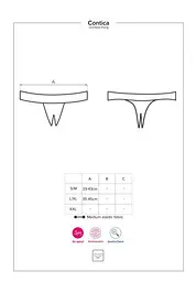 Открытые трусики Obsessive Contica, S/M - миниатюра 2