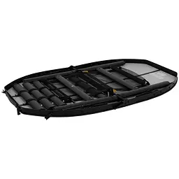 Складний стіл Bo-Camp Woodbine Oval 100x70 cm Black/Wood look (1404185), Коричневий - мініатюра 3
