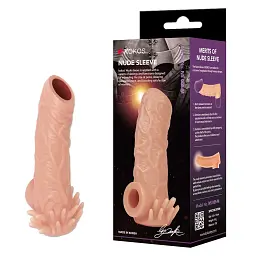 Насадка на член Kokos Nude Sleeve NS 005, L - мініатюра 11