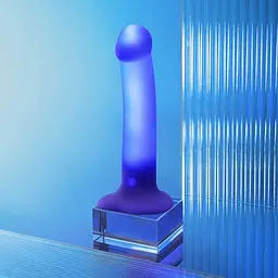 Фалоімітатор Strap-on-me M, 18 см (синій) - мініатюра 3