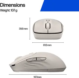 Комп'ютерна миша HP 400 Quiet WL/BT maple teh0014028 - мініатюра 2