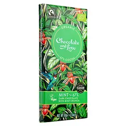 Шоколад Chocolate and Love чорний з хрусткою м'ятою 80 г