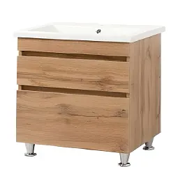 Тумба ПіК Мінімал Wood + раковина Cersanit Como 80 см 30412