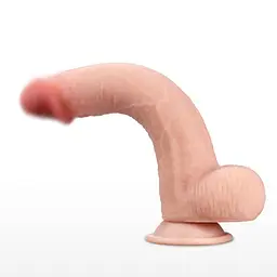 Фалоімітатор Sliding-Skin Dual Layer Dong 9 '' Love Toy 66-LV317003 91248 - мініатюра 4