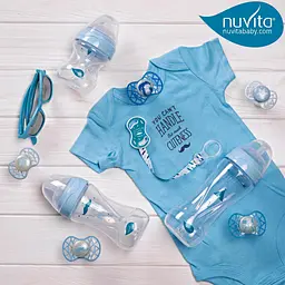 Пустушка Nuvita 7087 Air55 Explorer симетрична 6m+ світиться у темряві (собачка лис) 2 шт NV7087GM - мініатюра 10