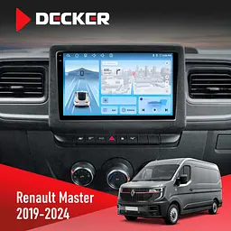 Штатна магнітола Renault Master 2019+ Decker D10-010 6x128, DSP, 4G, 2K Decker (НФ-00009411)