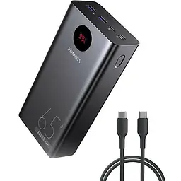 Зовнішній акумулятор Romoss PEA40S Pro 40000mAh 65W чорний - мініатюра 2