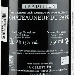 Вино La Celestiere Chateauneuf-Du-Pape Tradition, 14,5%, 0,75 л (795866) - мініатюра 3
