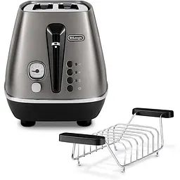 Тостер DeLonghi CTIN 2103 TB Distinta Titanium (00000026096) - мініатюра 3
