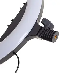 Кільцева лампа блогера Brille з 3 тримачами LED 24W CCT 36 см (TE-053) - мініатюра 3
