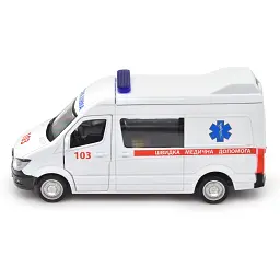Масштабна модель автомобіля TechnoDrive Mercedes Benz Sprinter Швидка Допомога (250344U) - мініатюра 4