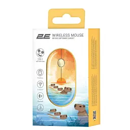 Мишка 2E MF300 CAPYBARASUNSET Silent Wireless/Bluetooth Yellow (2E-MF300WCAPIBARAYW) - мініатюра 2
