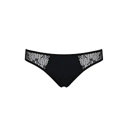 Трусики-сліпи з мереживною сіточкою Dina Thong black - Passion L/XL - мініатюра 5