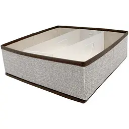 Короб складаний Handy Home з пластиковим органайзером, 30х30х10 см, сірий (ESH32)