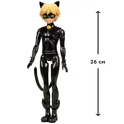 Лялька Miraculous Леді Баг і Супер-Кіт Basic Супер-Кіт 26 см (50261) - мініатюра 4