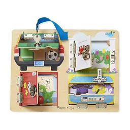 Ігровий набір Melissa & Doug Дерев'яна дошка із засувками та блокуванням (MD19540) - мініатюра 2